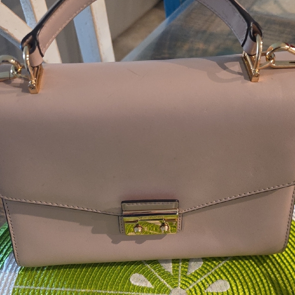 Michael Kors Sloan Medium Double Flap Top-Handle Satchel. - Picture 2 of 7